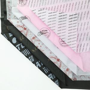 Papel de Seda para Envolver Regalos y Calzado, de Lujo, en Amarillo, Rosa y Negro, con Logotipo Personalizado Impreso, 30g 17gsm, Precio de Fábrica en China - Product Image 5