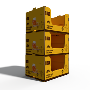 กล่องกระดาษแข็งแบบวางซ้อนกันได้สำหรับการแสดงผลแบบพาเลท pdq ในซูเปอร์มาร์เก็ต - Product Image 4