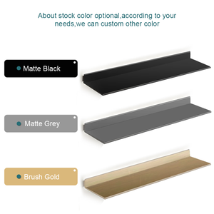 Customizable 36 Inches Long 8 <strong>Wall</strong> Mounted Display Floating Aluminum Alloy Metal <strong>Shelves</strong> <strong>Kitchen</strong> - Product Image 3