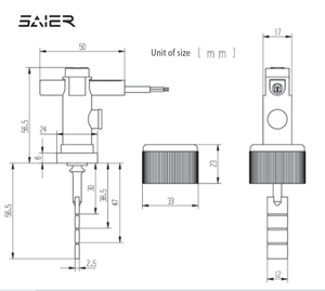 Saklar aliran air kolam renang, saklar arus cairan plastik 10W 24V harga pabrik G3/4 "untuk Pompa - Product Image 6