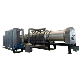 Four de carbonisation continu motorisé de haute qualité pour la production de charbon de bois à partir de sciure de bois, d'arachides et de coques d'arachides, puissance 17,5-29 kW - Product Image 1