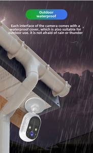Wifi Camera Set Met 4 Stuks Batterij Power Draadloze Wifi Ip Camera Pir Bewegingsdetectie Home Security Cctv Lcd Monitor - Product Image 4