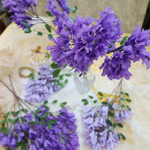 D-CB001 decorazione di nozze <span class=keywords><strong>fiori</strong></span> artificiali <span class=keywords><strong>fiori</strong></span> <span class=keywords><strong>viola</strong></span> <span class=keywords><strong>lilla</strong></span> per la decorazione domestica centrotavola di <span class=keywords><strong>fiori</strong></span> <span class=keywords><strong>viola</strong></span> - Product Image 3