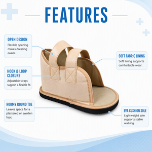 Bota Ortopédica de Cuero con Protector de Dedos Extraíble para Recuperación de <span class=keywords><strong>Fractura</strong></span> Metatarsal, Bota para Caminar para Adultos Diabéticos - Product Image 3