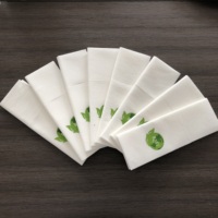 Serviettes de luxe Pochette à couverts imprimée avec logo Serviettes de restaurant Airlaid