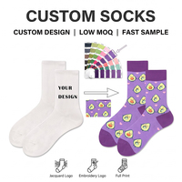 Chaussettes personnalisées OEM ODM, motif personnalisé, logo, couleur, chaussettes en coton, chaussettes à motif intégral, chaussettes originales personnalisées pour hommes et femmes
