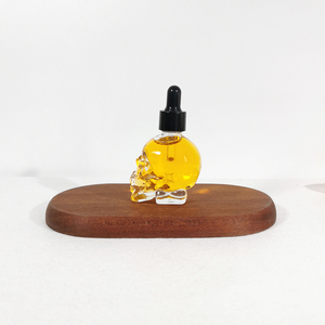 Custom Hot Design 1oz 30ml clear <strong>Skull</strong> Shaped <strong>Glass</strong> Essential Oil <strong>Bottle</strong> With Chosen Dropper - Product Image 3