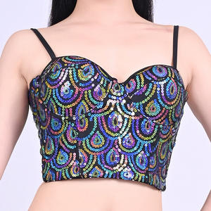 À la mode Sexy Brillant Sequin Broderie Jarretelles Hot Dance Show Performance Porter pour Discothèque Chanteur Bar Act Tops - Product Image 4