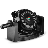 Mini gaufrier électrique avec plaques antiadhésives et chauffage uniforme pour gâteaux faits maison, utilisation en extérieur, desserts rapides