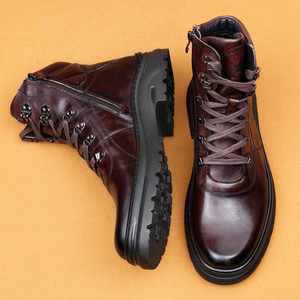 Nouvelles Bottines Chelsea Homme 2025 à Bout Pointu en Cuir Véritable Brillant Style Britannique Automne/Hiver – Idéales pour Tenues Décontractées et Habillées - Product Image 2