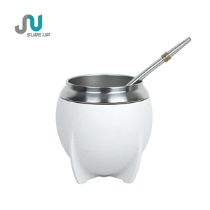 Tasse à Yerba Maté en Acier Inoxydable à Double Paroi de 200 ml, Gourde Maté Isolée avec Base Anti-Chute pour Maté <span class=keywords><strong>Sud</strong></span>-Américain - Product Image 1