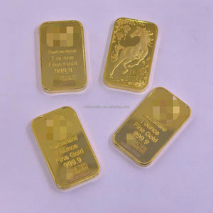 Lingot de cuivre plaqué or 24 carats personnalisé 2026, lingot solide, 12 signes du <span class=keywords><strong>zodiaque</strong></span>, cheval, barre d'or avec numéro de série pour collection - Product Image 2