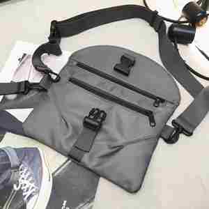 Sac bandoulière unisexe Oxford imperméable avec fermeture éclair et boucle – Tendance urbaine été 2023, petit sac à motif lettres - Product Image 3