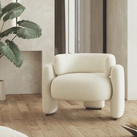 Chaises de luxe nordique moderne bois tissu ensembles velours cuir fauteuil aile maison salon Accent meubles salon canapés-chaises