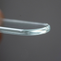 Sous-verre et set de table antidérapants en verre trempé écologique, 10 cm, carré ou rond, résistant à la chaleur, accessoire de bureau créatif