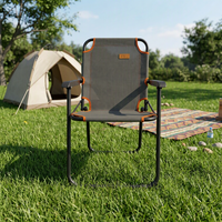Chaise pliante en métal pour camping en plein air, ultra-légère, portable, pour la plage, utilisation en parc, design moderne, chaise Kermit