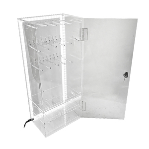 Hiện đại New Acrylic truy cập hàng đầu hiển thị trường hợp Rack cho điện thoại di động Phụ kiện điện thoại di động Earbuds đứng với tai nghe hiển thị <span class=keywords><strong>PEG</strong></span> <span class=keywords><strong>Hooks</strong></span> - Product Image 2