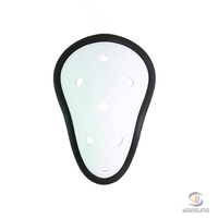 Protège-aine de boxe Woosung avec logo personnalisé Protection en cuir blanc et cuir PU
