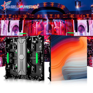 레드 스타 500*500mm 스포츠 이벤트 대여 LED 비디오 월 웨딩 자이언트 P3.91 야외 화면 2 년 보증 IP65 방수 HDR10 + - Product Image 1