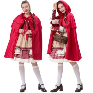 Disfraz de Caperucita Roja para Mujer Adulta con Capa, Conjunto de Disfraz para Halloween, Cosplay, Fiesta, Juego de Roles - Product Image 1