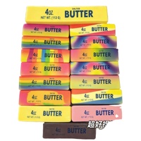 Mainan Fidget Stick Bentuk Mentega, Mainan Silikon Lembut Pereda Stres, Mainan Squishy Anti-Kecemasan Bentuk Mentega 4oz untuk Anak-Anak & Dewasa