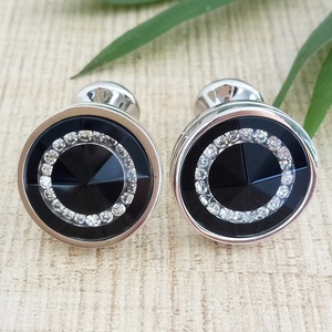 De haute qualité en cristal de luxe en vrac boutons de manchette hommes - Product Image 3