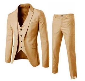 Costume homme simple et élégant pour affaires, <span class=keywords><strong>mariage</strong></span> ou cérémonie, coupe ajustée, trois pièces - Product Image 2