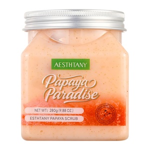 AESTHTANY Scrub Corpo Levigante alla Papaya con Granuli di Noce, Complesso Papaya e Niacinamide, Trattamento Rivitalizzante per Uniformare il Pigmento - Product Image 1