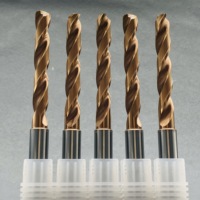 Forets en carbure de tungstène 5xD pour liquides de refroidissement externes revêtus TiCN/TiN haute performance pour aciers pré-trempés et fonte
