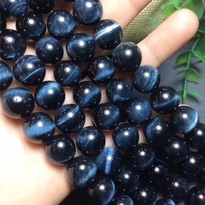 Natural Blue Tiger Eye Bead <b>String</b> Round Loose Beads for Jewelry Making <b>Bracelet</b> Necklace DIY Craft Healing Crystal Wholesale - Product Image 2