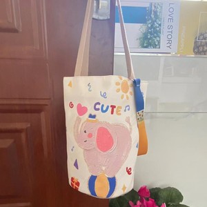 Sac seau Oxford haut de gamme pour le quotidien, élégant et mignon, avec motif lettres exquises, porté main, épaule ou croisé, fermeture éclair - Product Image 3