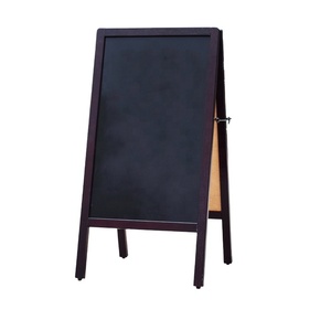 Panneaux de tableau noir en <span class=keywords><strong>bois</strong></span> de vente chaude tableau noir double face panneaux de cadre en A en <span class=keywords><strong>bois</strong></span> personnalisés pour craies panneau publicitaire pour les magasins - Product Image 1
