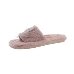 Produits populaires : Pantoufles en fourrure ultra douces à semelle PVC pour femmes, fabriquées par un fabricant professionnel - Product Image 6