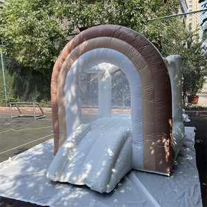 Castillos Inflables de PVC Arcoíris para Niños de 8 pies, 10 pies y 13 pies, Moonwalks Blancos, Kits de Reparación de Sopladores, Portátiles, Comerciales, para Bodas y Fiestas - Product Image 5