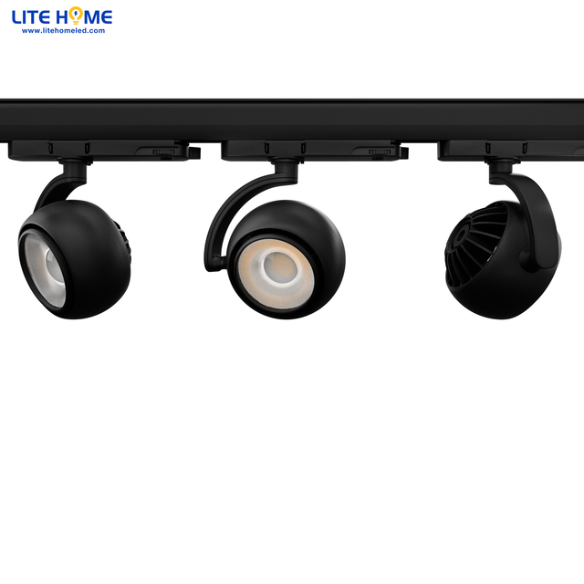 High-Sales 360 Rotatable Modern Aluminum COB LED Track Spotlight 20W 30W White Black Flexible Lighting for Retail Spaces