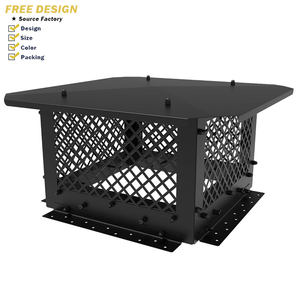 Capot de <span class=keywords><strong>cheminée</strong></span> OEM personnalisé en métal thermolaqué, anti-rouille, résistant à la pluie et à la neige, avec protection anti-animaux, pour <span class=keywords><strong>cheminée</strong></span> à foyer unique, outils de <span class=keywords><strong>cheminée</strong></span> - Product Image 1