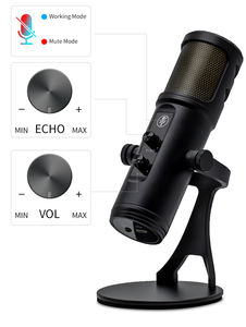 Micrófono USB con Cable para Escritorio, Micrófono para <span class=keywords><strong>Videojuegos</strong></span>, Grabación en Vivo, <span class=keywords><strong>Estudio</strong></span> de Transmisión, Micrófono RGB para Portátil - Product Image 5