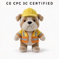 Jouets en peluche Bulldog personnalisés OEM ODM, camion benne, boîte à outils, poupée en peluche, vente en gros, cadeau pour enfants