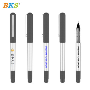 <span class=keywords><strong>Stylo</strong></span> gel léger en plastique avec logo personnalisé, encre noire 0,5 mm, impression sérigraphique, marque BKS, pour le bureau, les affaires, l'école, promotionnel - Product Image 5