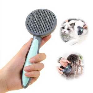 แปรงกำจัดขนสัตว์เลี้ยง KingHon Pet Metal Paddle Pumpkin สำหรับสุนัขและแมว - Product Image 1