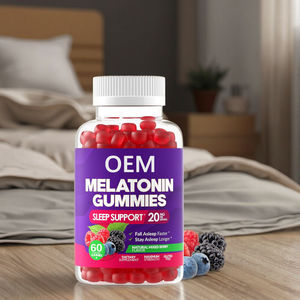 OEM melatonina 20mg Gummies all'ingrosso della fabbrica massima forza aiuto per il sonno per adulti non per le donne in gravidanza - Product Image 1