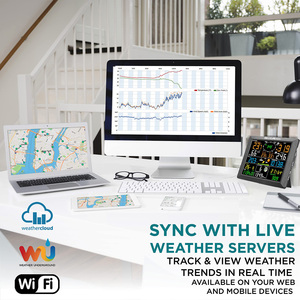 0310-025t <span class=keywords><strong>Wifi</strong></span> nicetymeter 2023 mới nhất mô hình chuyên nghiệp không dây thời tiết trạm với 10 "LCD hiển thị 7 trong 1 - Product Image 4