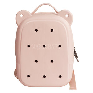 Cute EVA children's bear <b>backpack</b> cartoon ear shape zipper soft back <b>waterproof</b> <b>backpack</b> suitable for daily travel use - Product Image 5