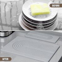 Tapis anti-éclaboussures de robinet Diatom coussin de séchage de vidange étanche pour évier de cuisine accessoire de comptoir de cuisine à domicile