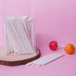 Eco Friendly Food Grade Paper Lollipop Stick for Cake Pop Marshmallow