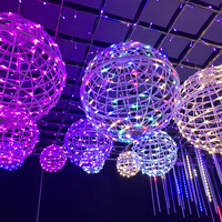 Boule de lanterne d'arbre suspendue de 20 cm à 50 cm avec globe de Noël LED, indice de protection IP65, pour la décoration de paysages, de rues, de jardins et de mariages