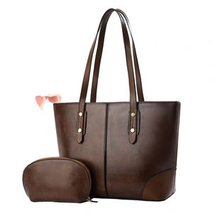 Bolso Tote Casual de PU con Cremallera y Estampado Geométrico Novedoso, de Gran Capacidad, Duradero y Portátil para Mujer, Ideal para el Viaje Diario - Product Image 1