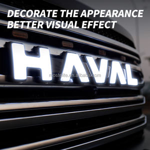 <span class=keywords><strong>2025</strong></span> nuevo diseño Led luz que fluye emblema de rejilla luminosa coche ambiente frontal Logo accesorios de luz para Haval H9 - Product Image 4