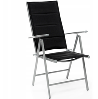 Ensemble de salle à manger de jardin de style français 7 pièces avec pieds coniques de table rectangulaires en carreaux de céramique et chaises de salle à manger pliantes à 7 positions