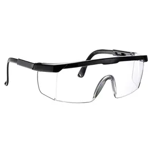 Wejump Work Protection Side Shield Laser Safety Eyewear Glasses With Black Frame